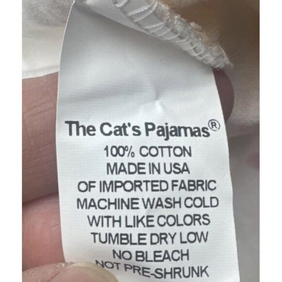 THE CAT'S PAJAMAS Womens Retro Owl Mushroom Rabbit FLANNEL PAJAMA SET Sz M NEW - Picture 8 of 16